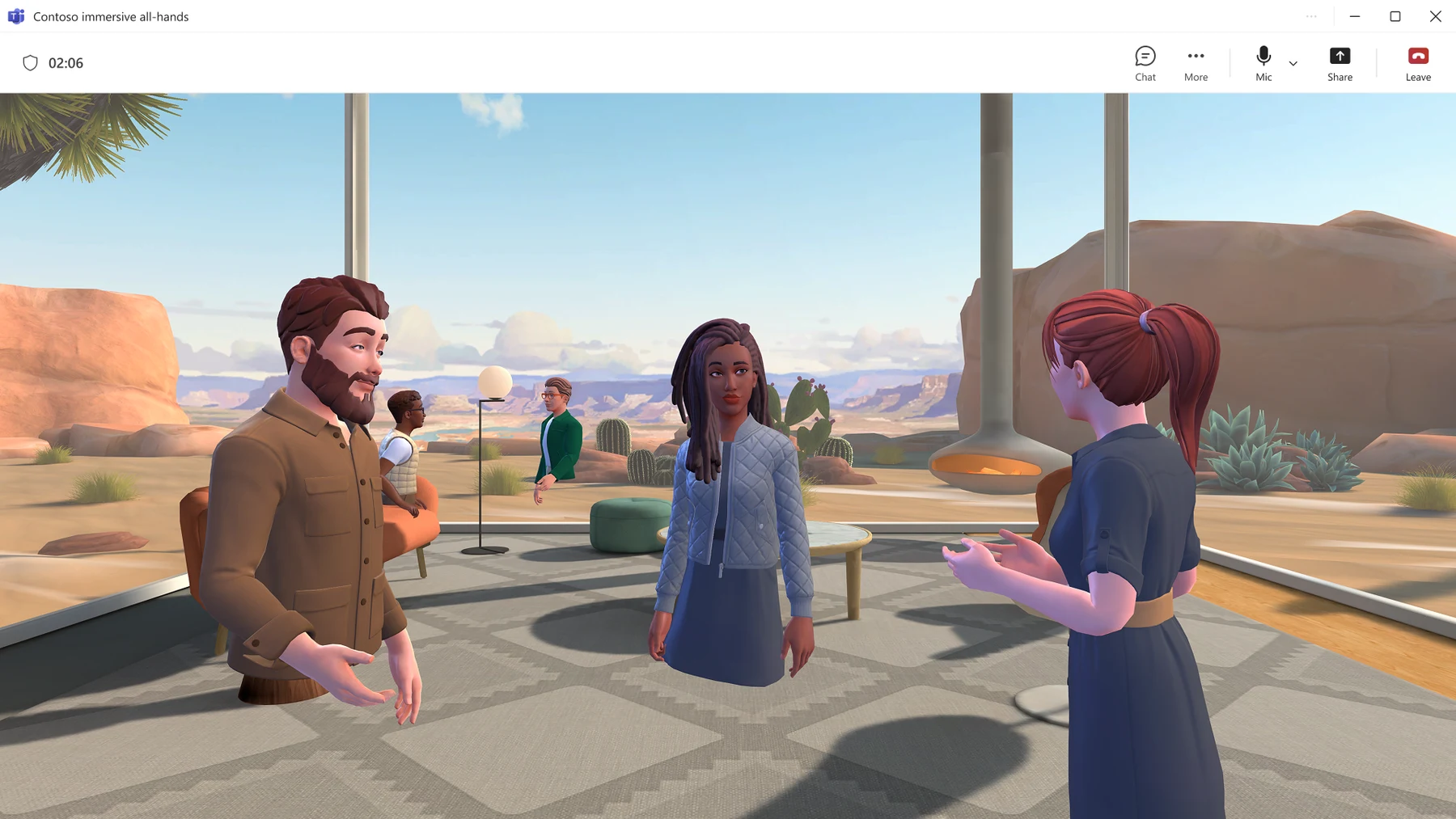 The immersive experience within Teams
